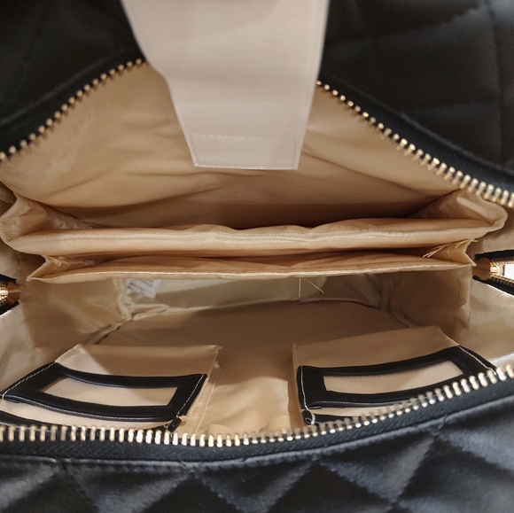 Sandy Lisa St. Tropez Quilted Backpack for Laptop 15.6\